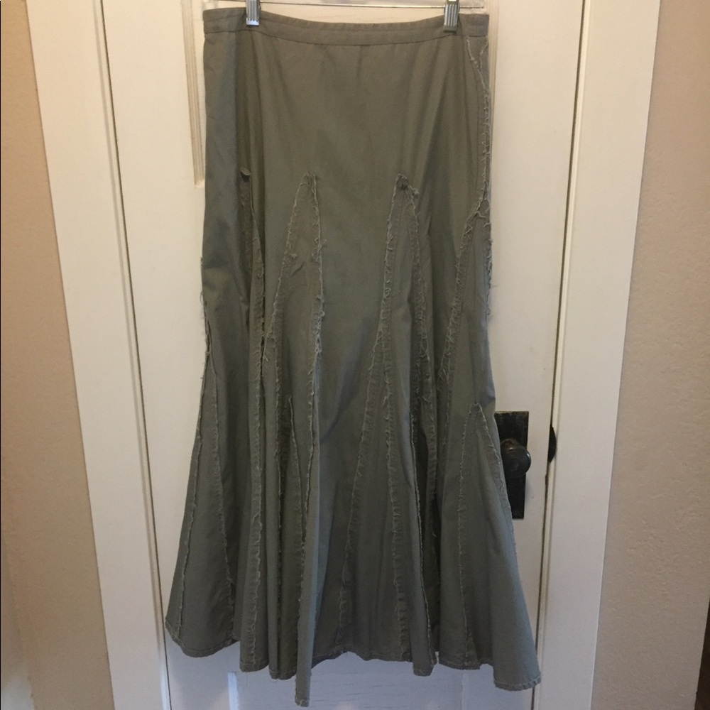CAbi Maxi Skirt Lace Up Waist XS
